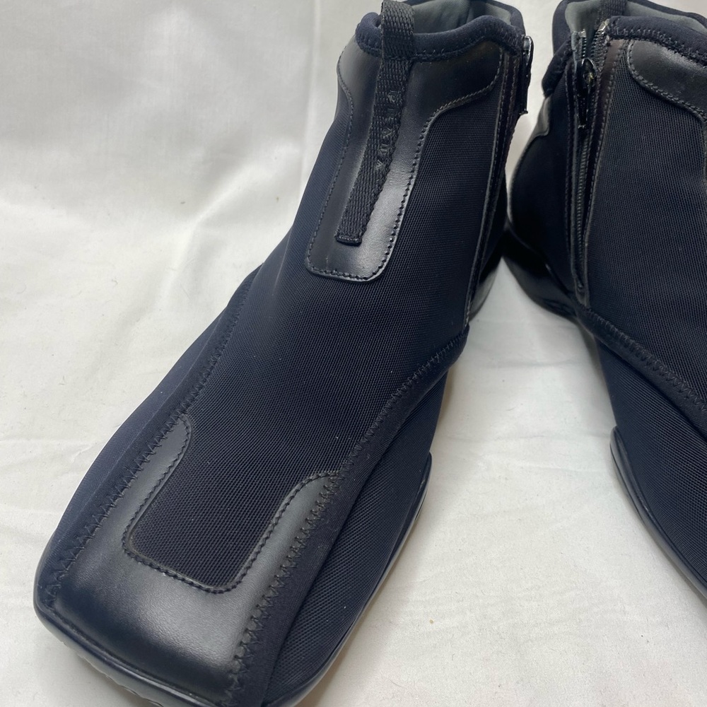 Vintage Prada 1530 Square Toe Black men size 9.5 - Picture 4 of 14